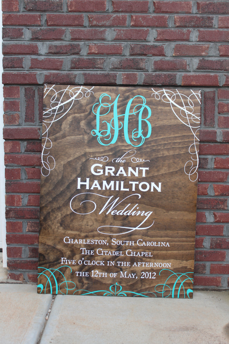 Wedding Reception Entrance Sign - The good Grant Hamilton (W-034) - Back40Life