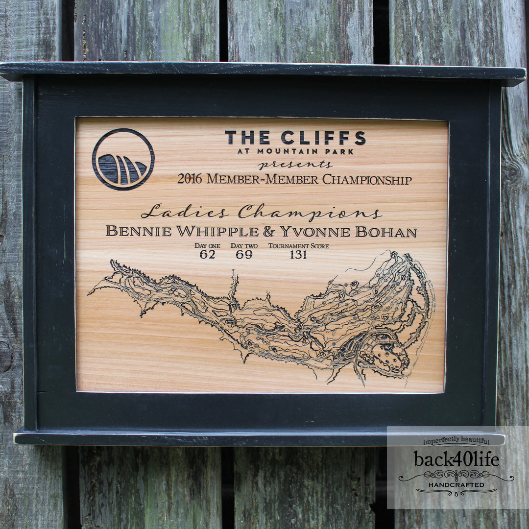 Craftsman Style Map Trophy