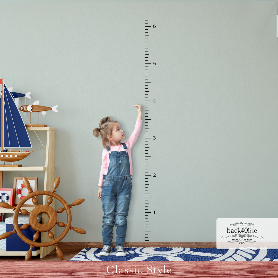 DIY Vinyl Kids Growth Chart Ruler Decal for Boys and Girls (GC-DCL)