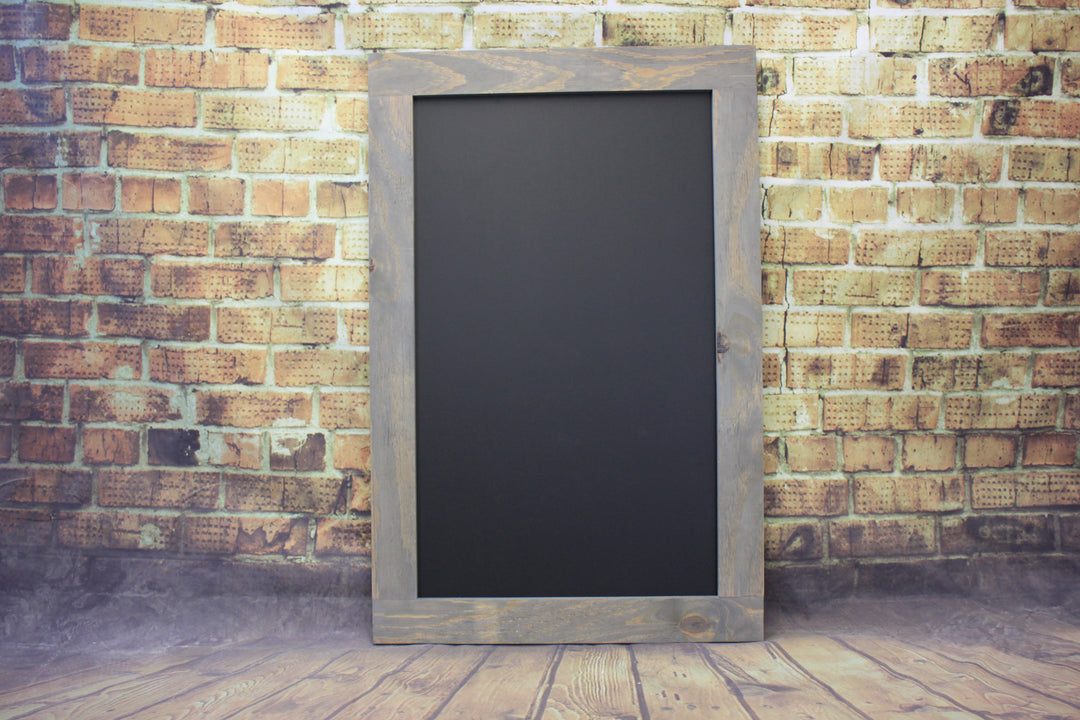 Farmhouse Style Rustic Chalkboard with Wood Frame (W-040)