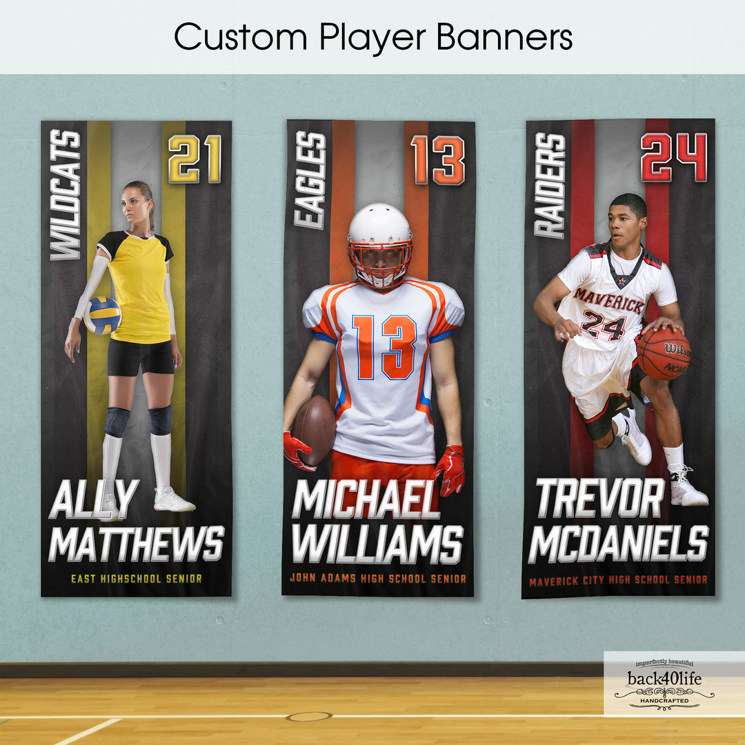 Custom Player Sports Banner (S-112)