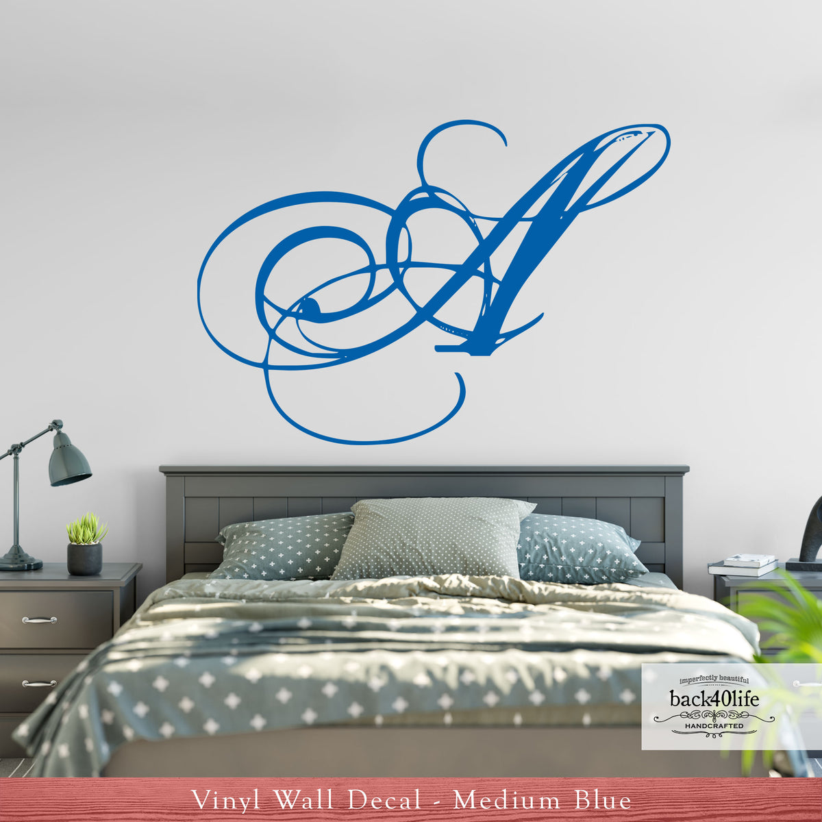 Interlocking Vinyl Monogram Decal