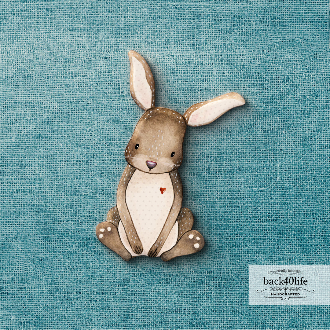Bunny Rabbit | Forest Critter Wooden Cutout Shape - Back40Life (PC-001-Bunny)