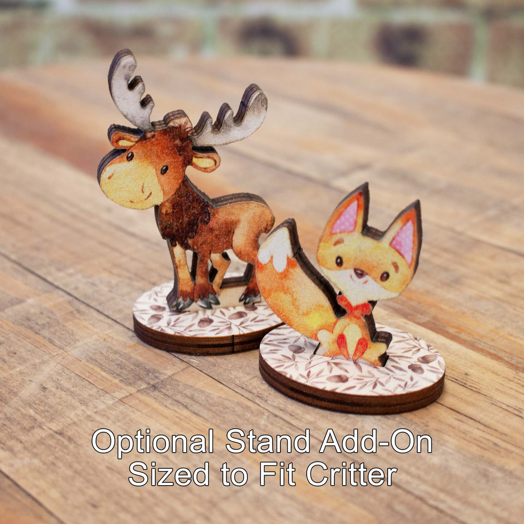 Woodland Creatures | Set of Painted Wooden Cutout Shapes - Back40Life (PC-005-Set)