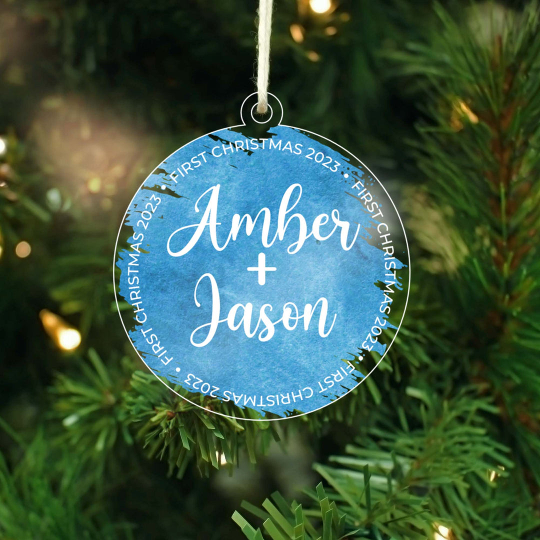 Personalized First Christmas 2023 | Acrylic Christmas Ornament AO-022