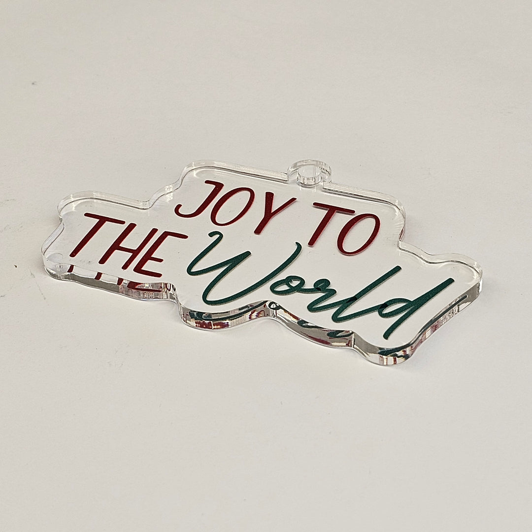 Joy To The World | Acrylic Christmas Ornament AO-009