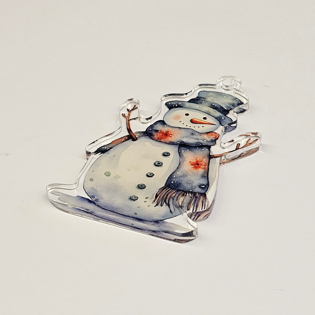Snowman | Acrylic Christmas Ornament AO-010