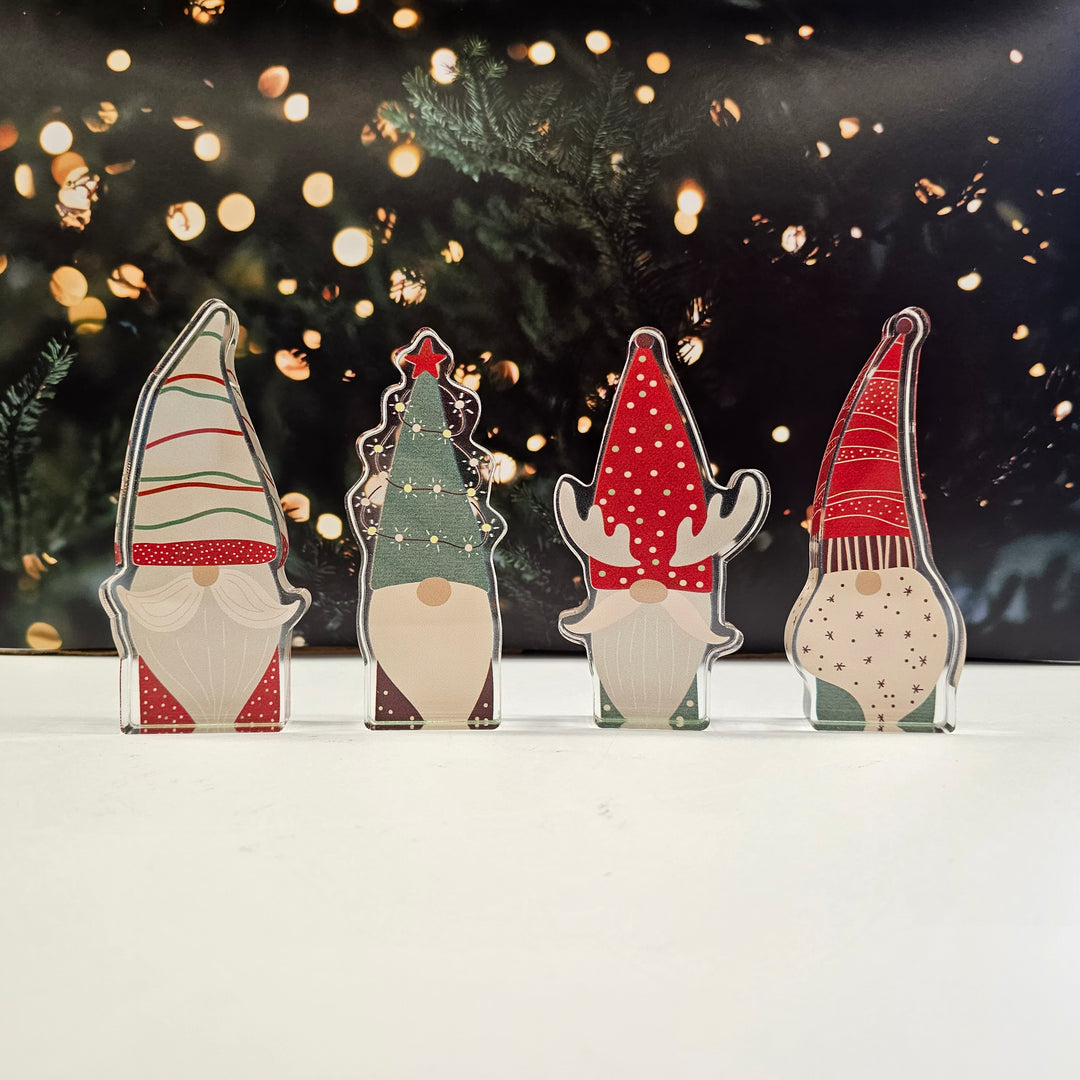 Christmas Gnomes | Acrylic Christmas Shelf Sitter AC-005