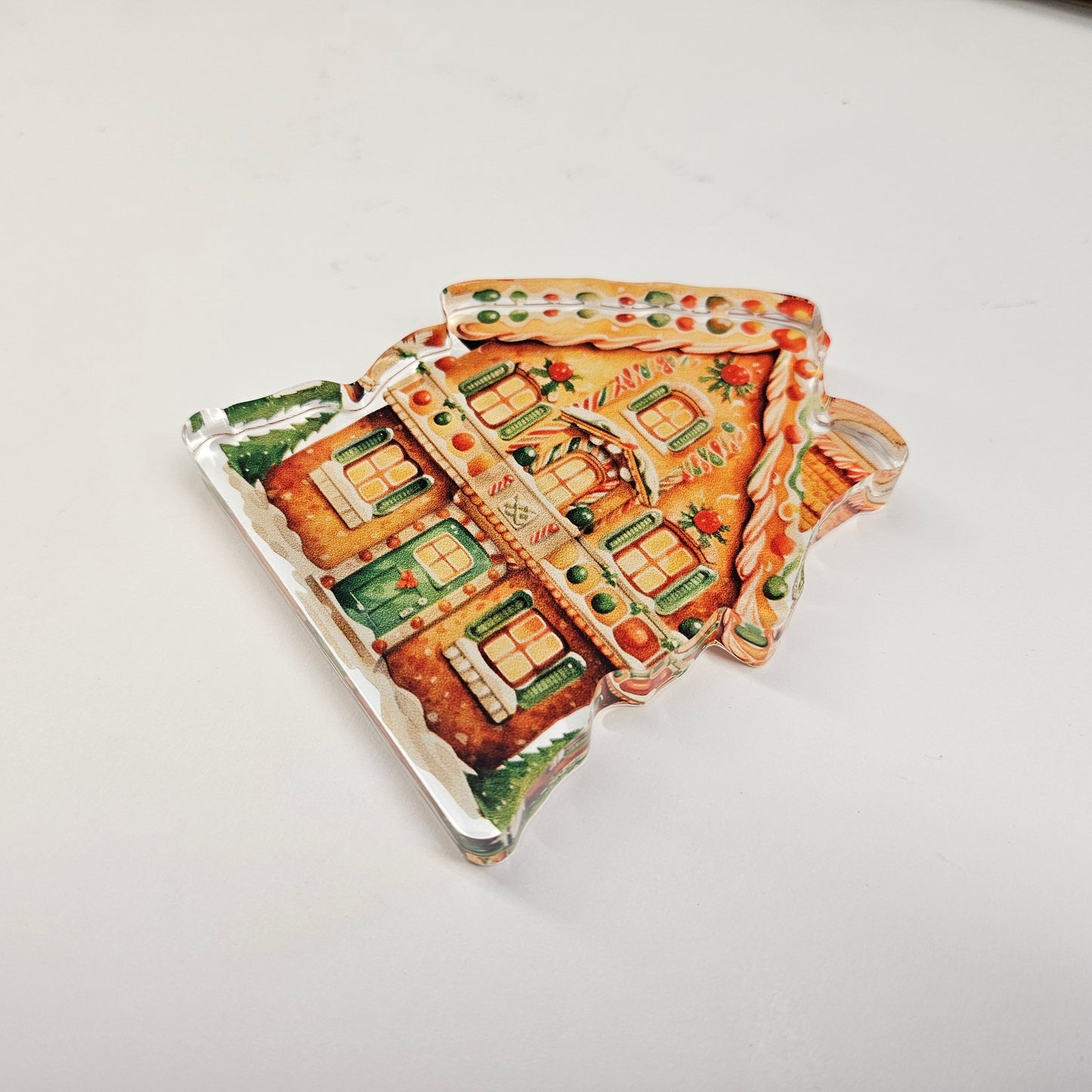 Gingerbread Man House | Acrylic Christmas Shelf Sitter AC-011