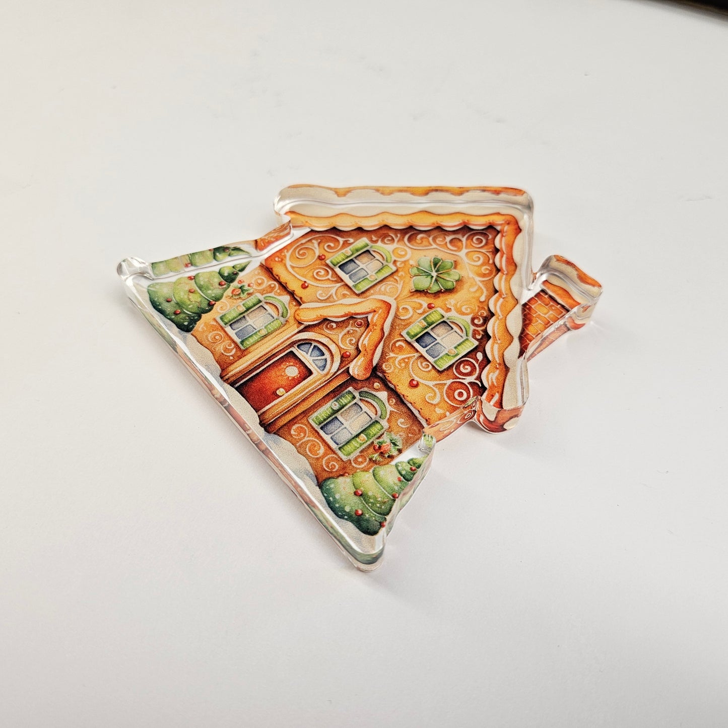 Gingerbread Man House | Acrylic Christmas Shelf Sitter AC-011