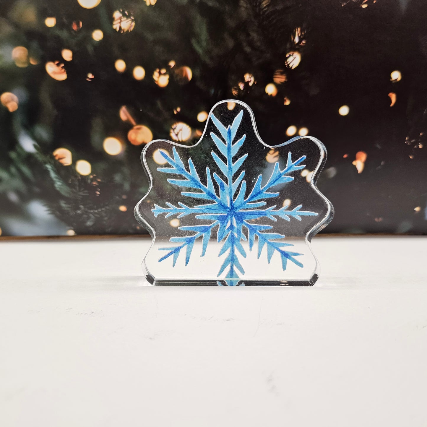 Snowflake | Acrylic Christmas Shelf Sitter AC-012