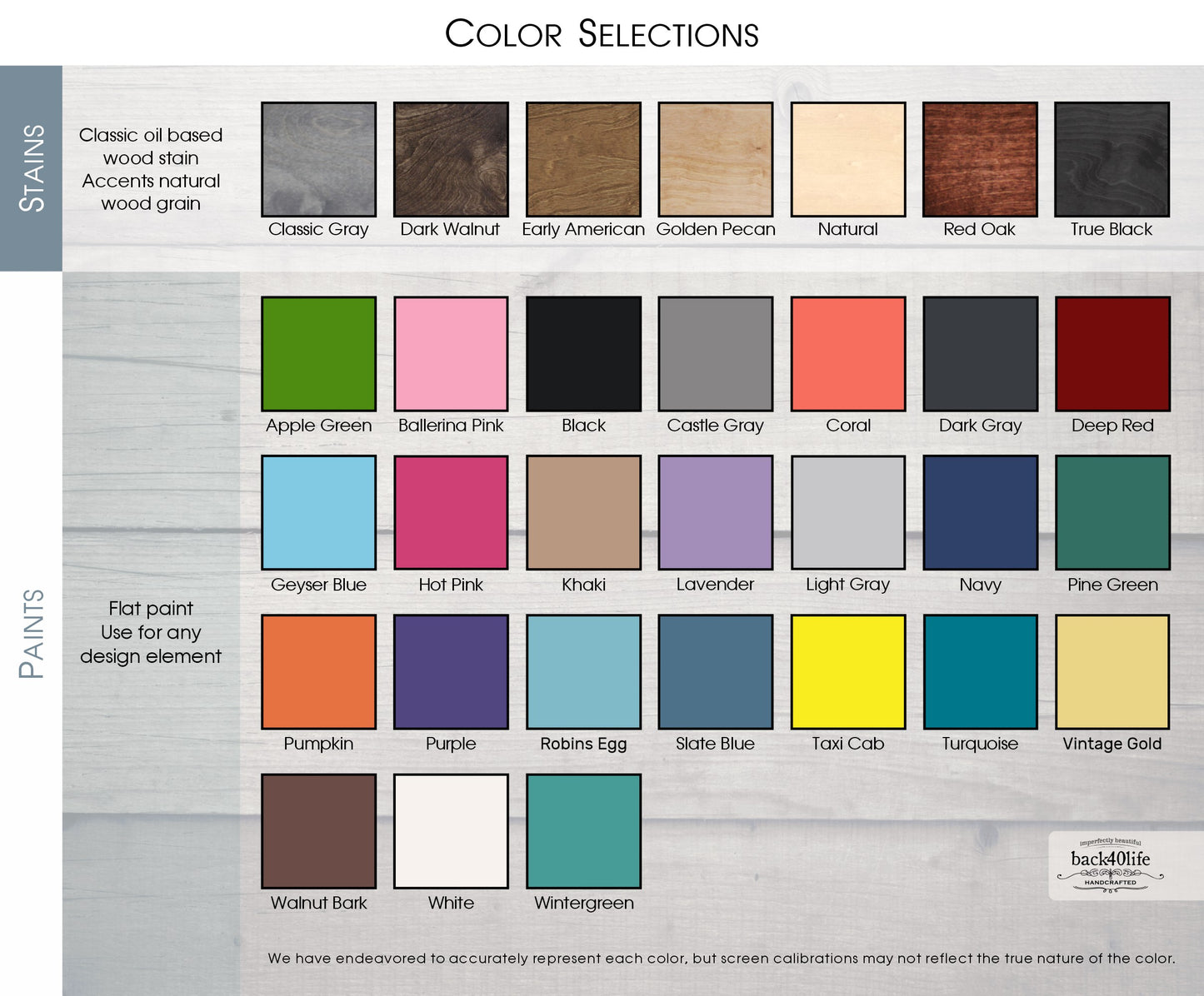 Farmhouse Style Rustic Chalkboard with Wood Frame (W-040)