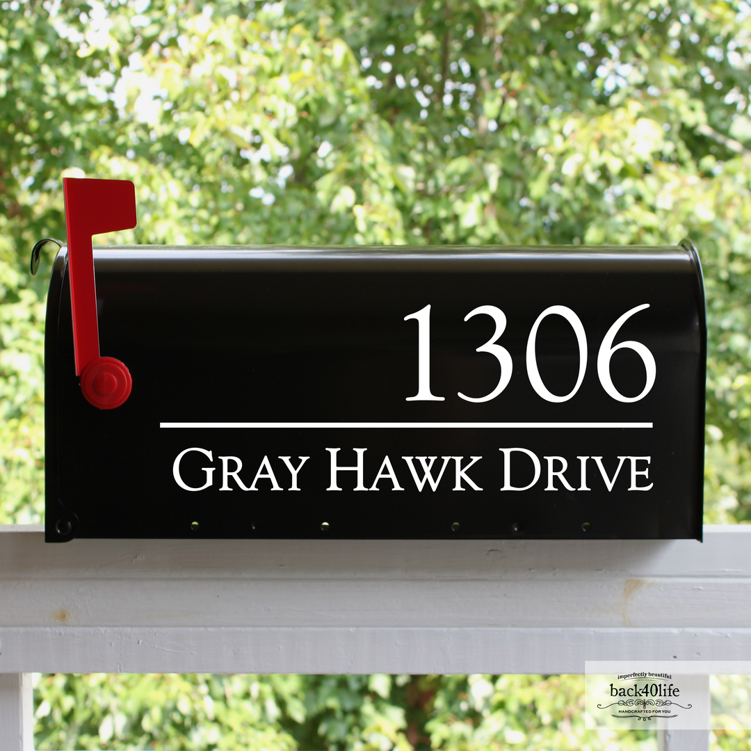 Mailbox Decal for Kingswood Owners Association (E-004q-KOA) | Standard-2S (white)