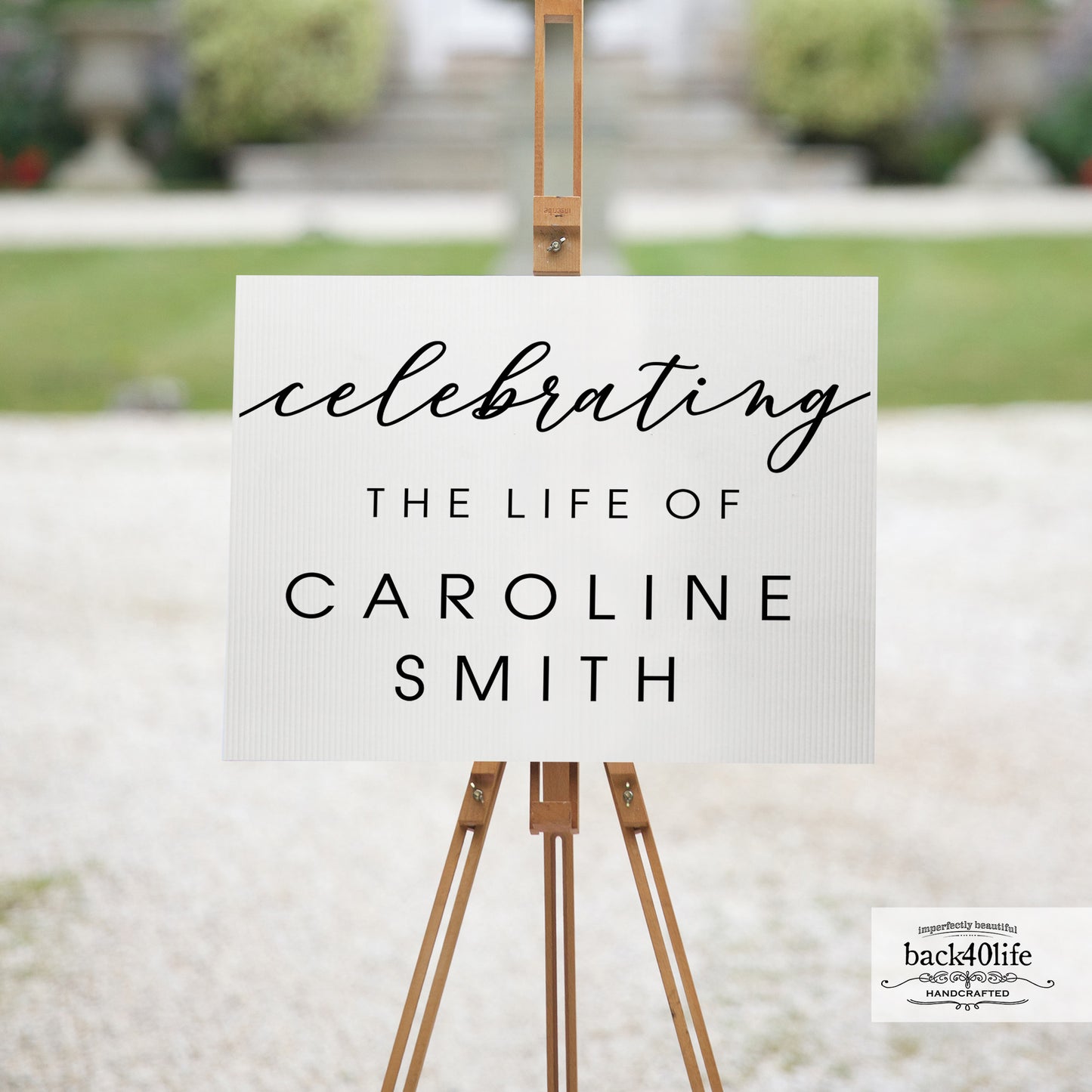 Celebration of Life Coroplast Sign (W-020k)