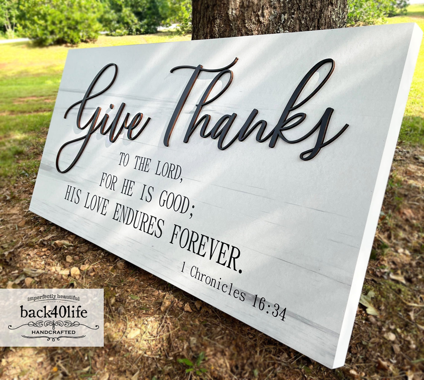 Give Thanks - 1 Chronicles 16.34 (S-116)