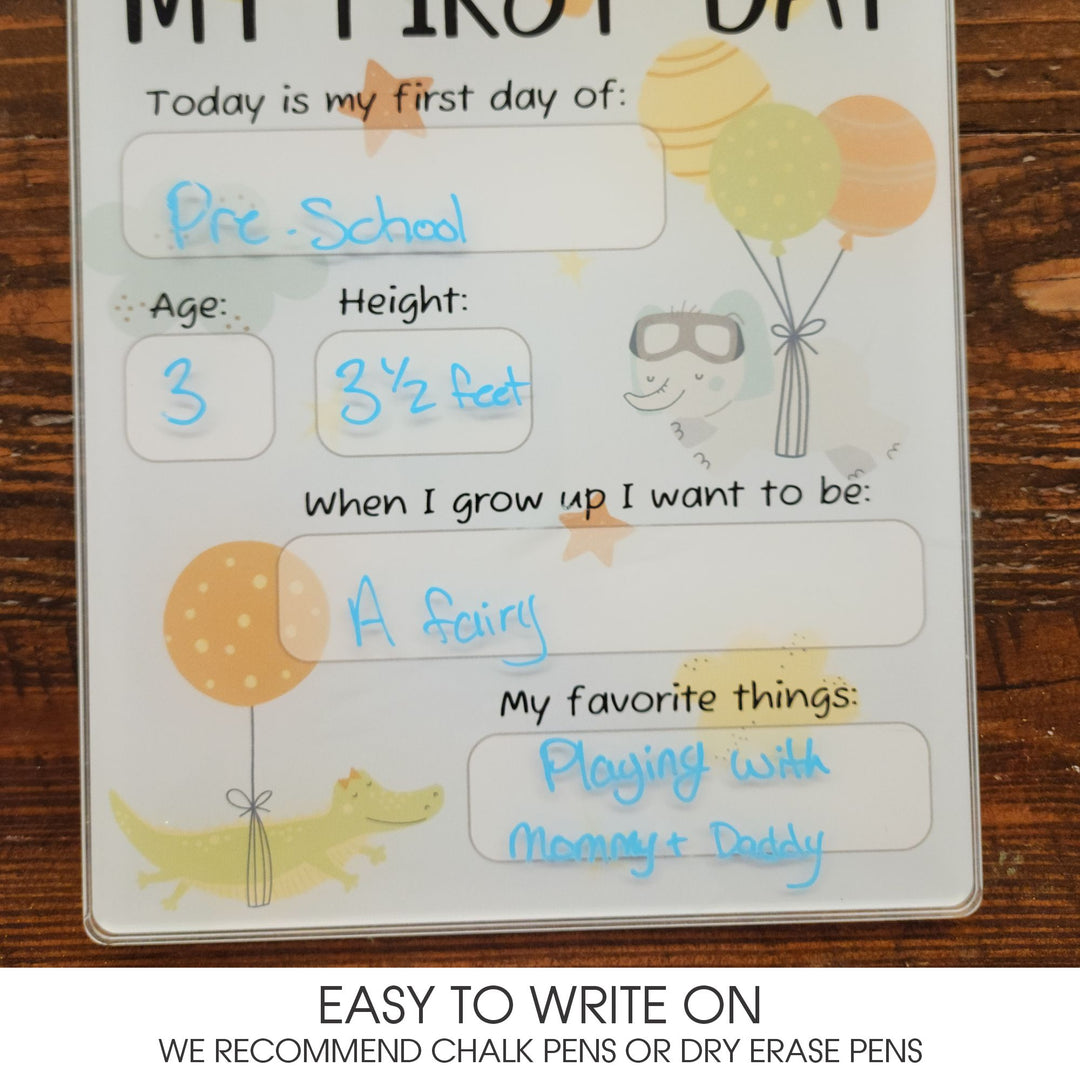 First Last Day of School Acrylic Photo Prop Sign - K-090o