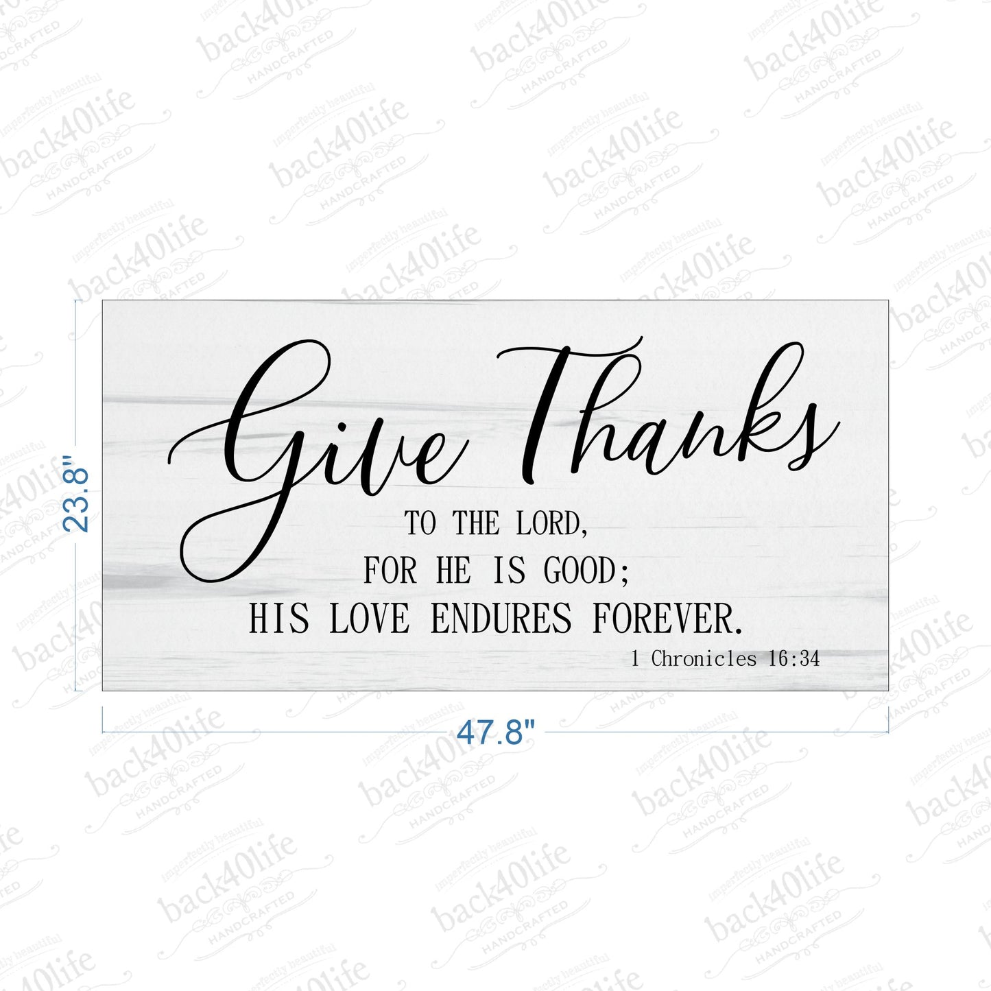 Give Thanks - 1 Chronicles 16.34 (S-116)