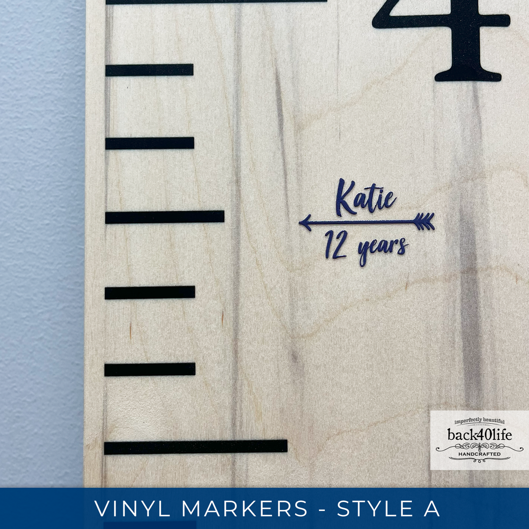 Vinyl Markers for Kids Growth Chart Ruler - (K-080A)