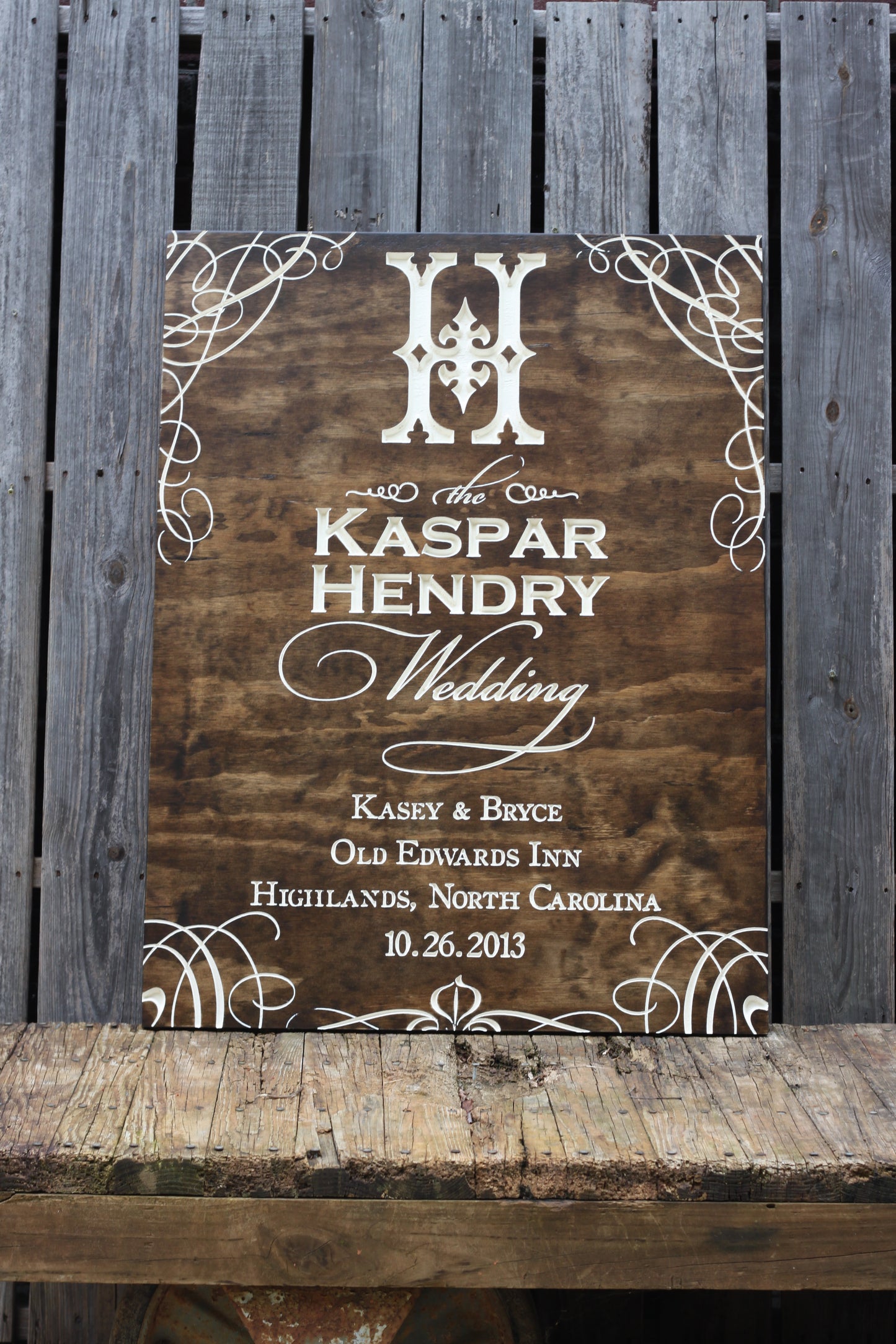 Wedding Reception Entrance Sign - The Grant Hamilton (W-034)