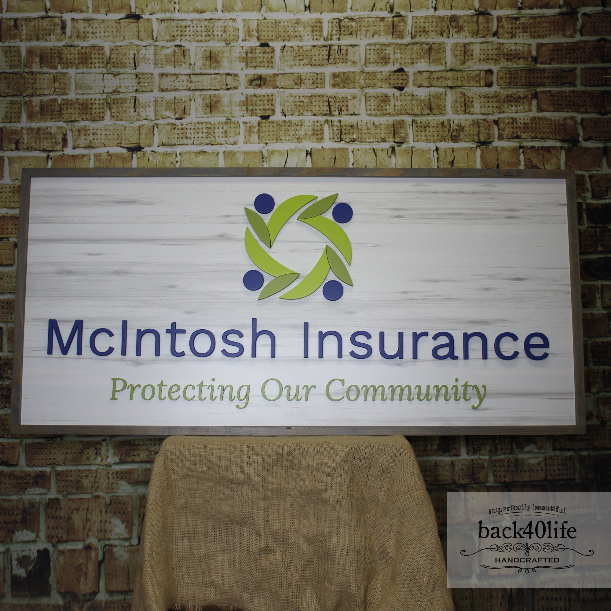Insurance Logo Sign – Back40Life