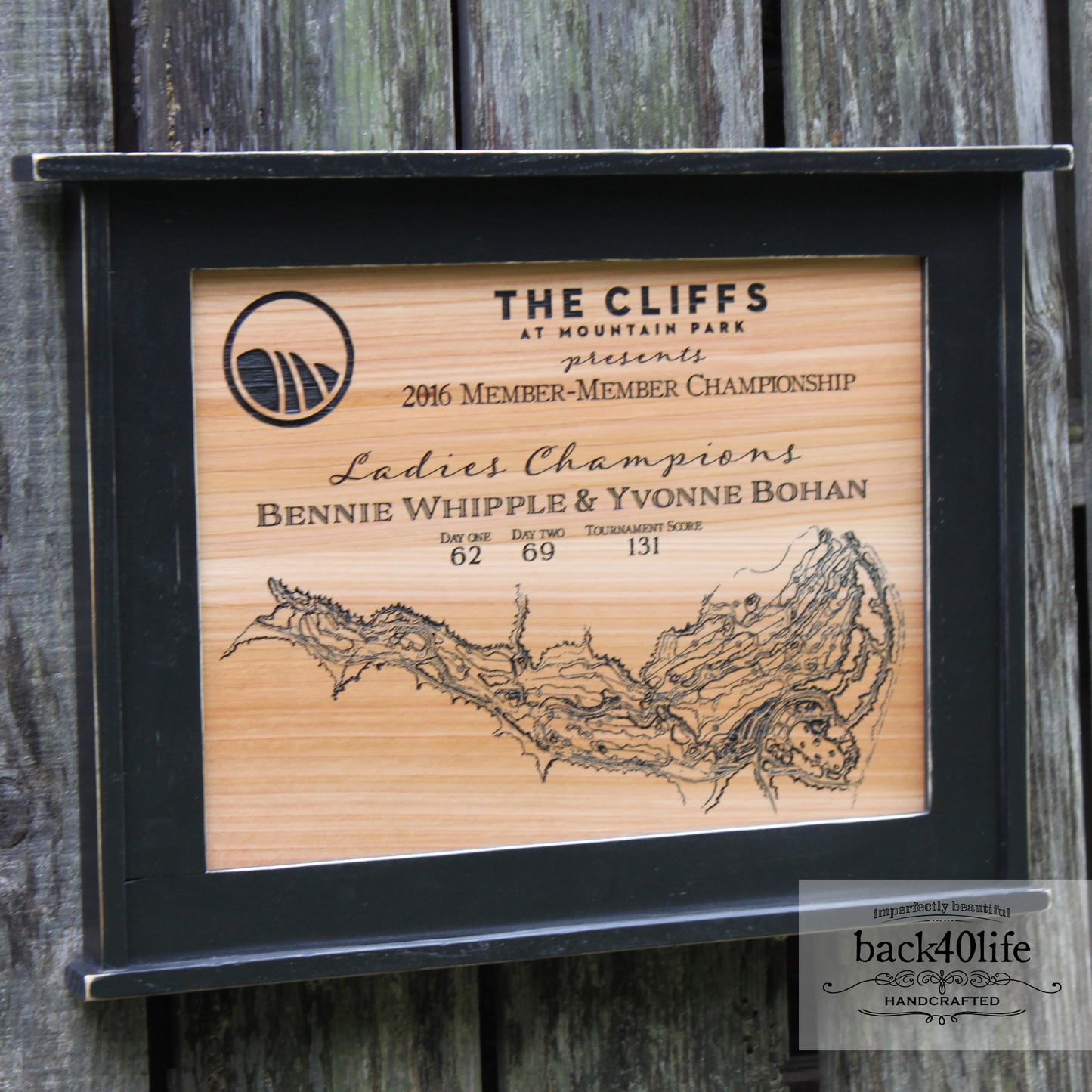Craftsman Style Map Trophy