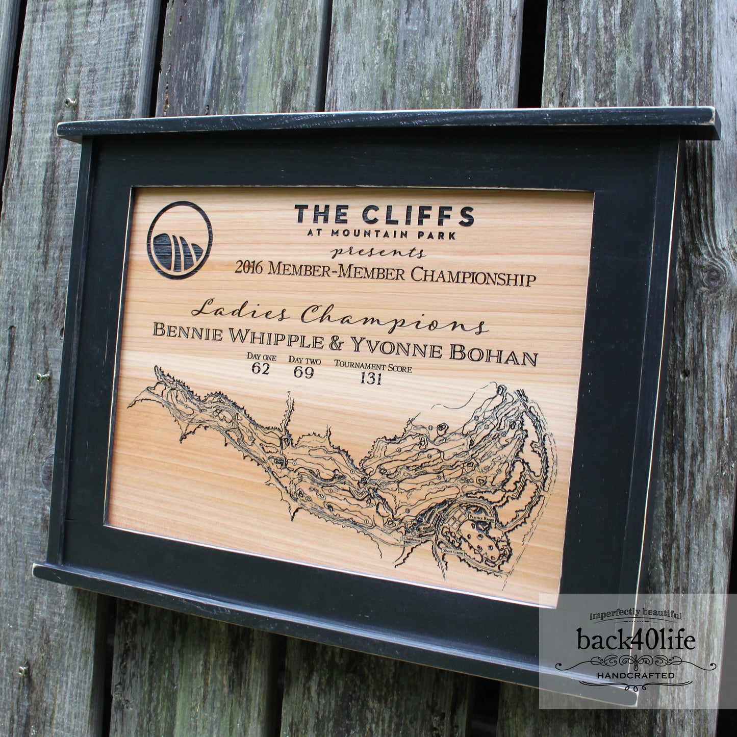 Craftsman Style Map Trophy