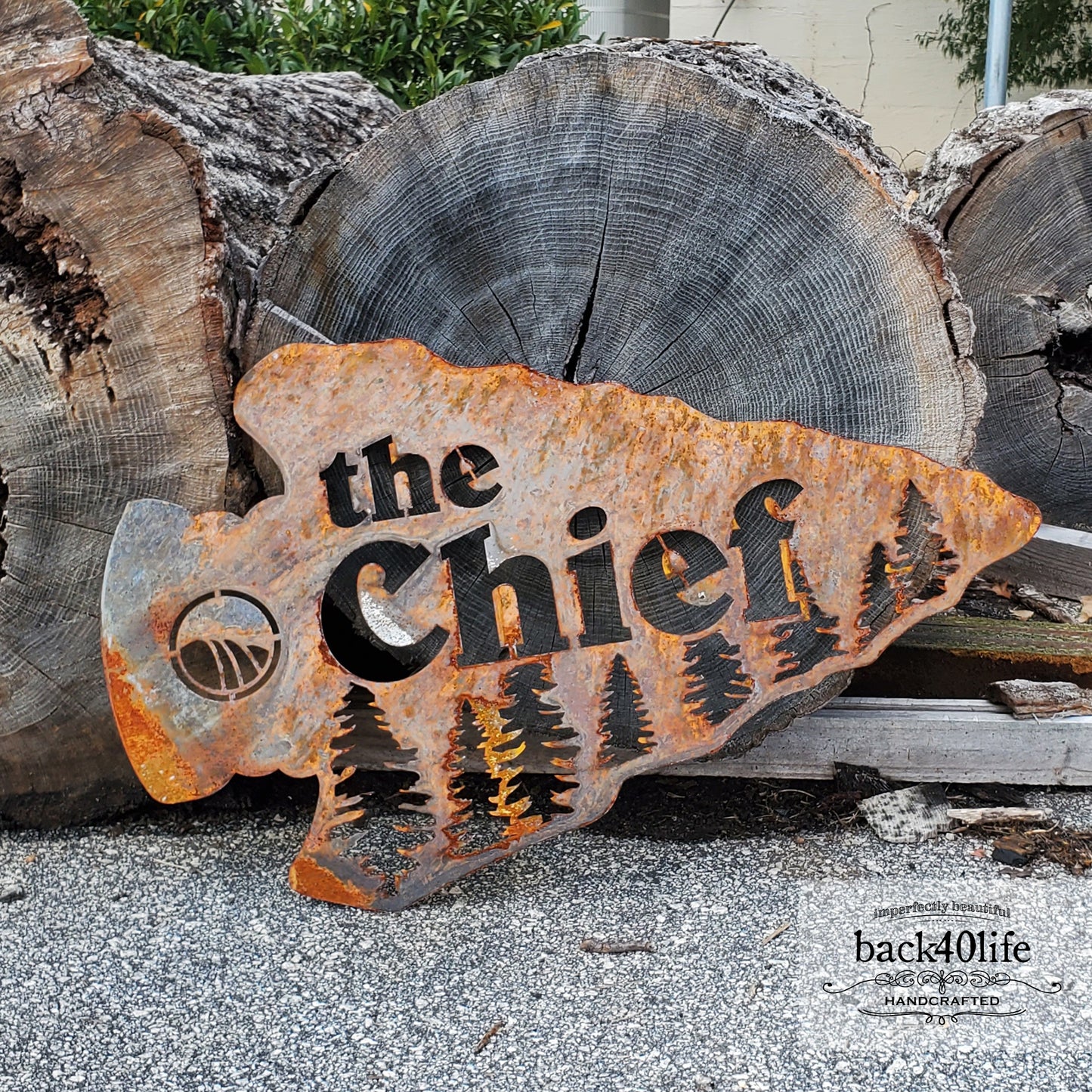 Rusted Steel Cutout