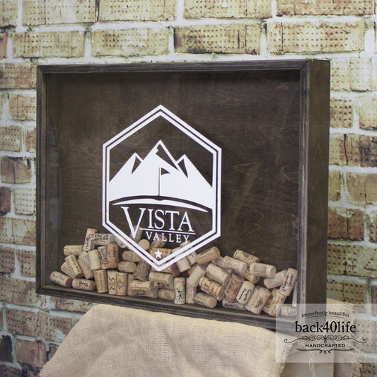 Wine Cork Shadowbox - Club Size