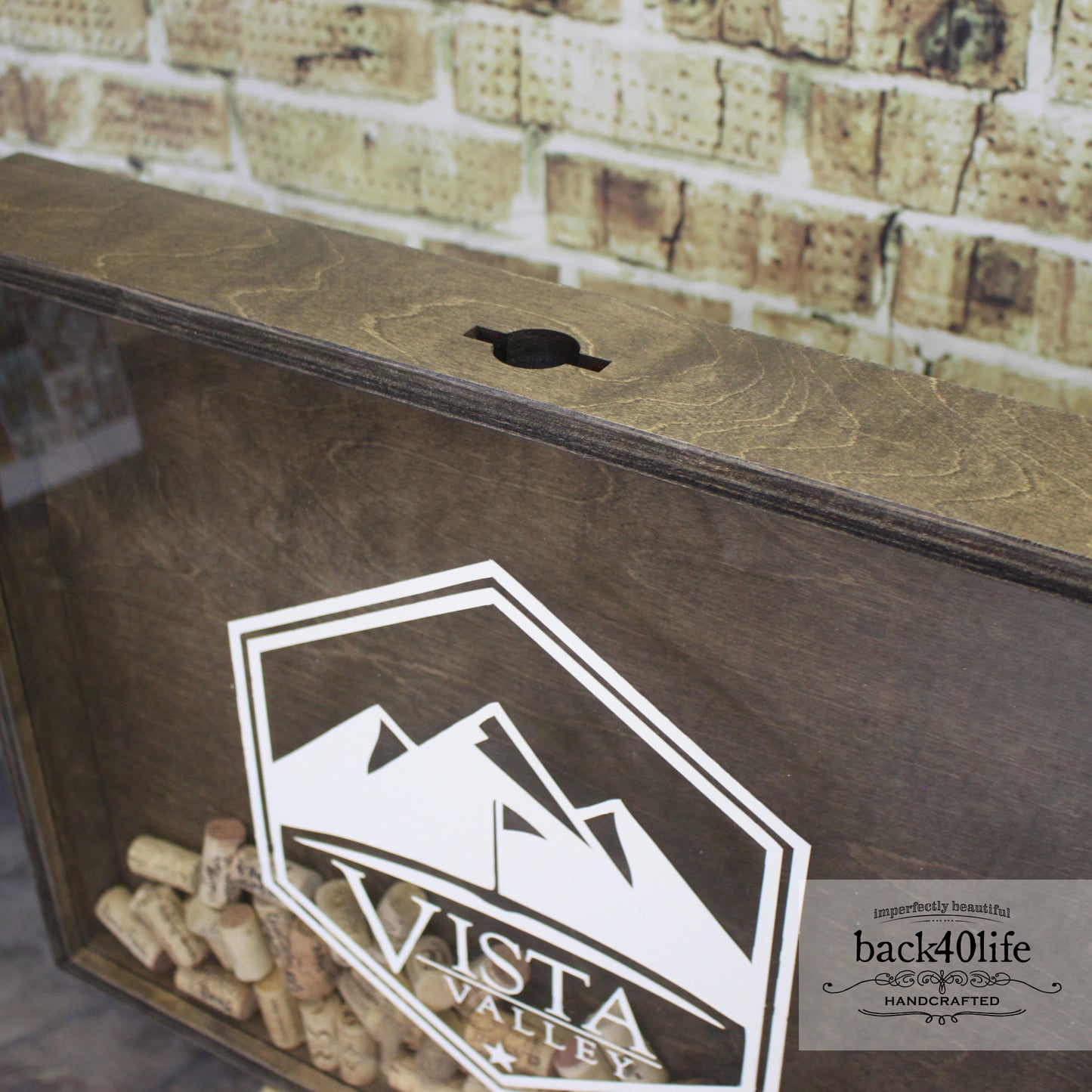 Wine Cork Shadowbox - Club Size