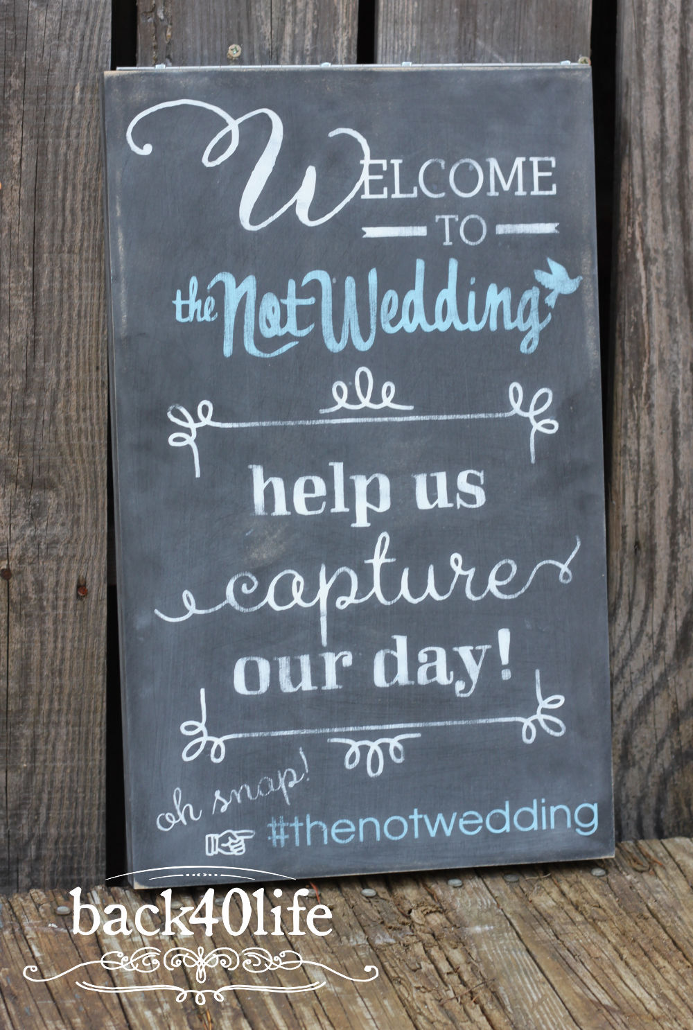 Welcome to Our Wedding Painted Wooden Sign (W-038)