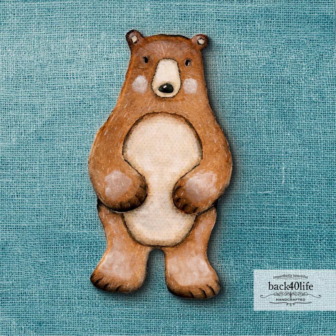Forest Critter Wooden Cutout Shape - Back40Life (PC-001-Bear)