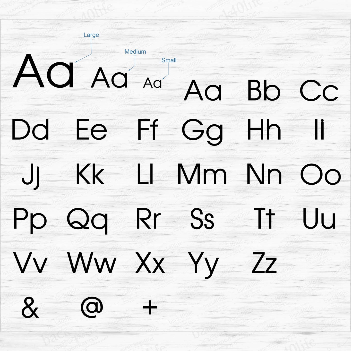 Precision Cut Modern Wood Letter (LC-05)