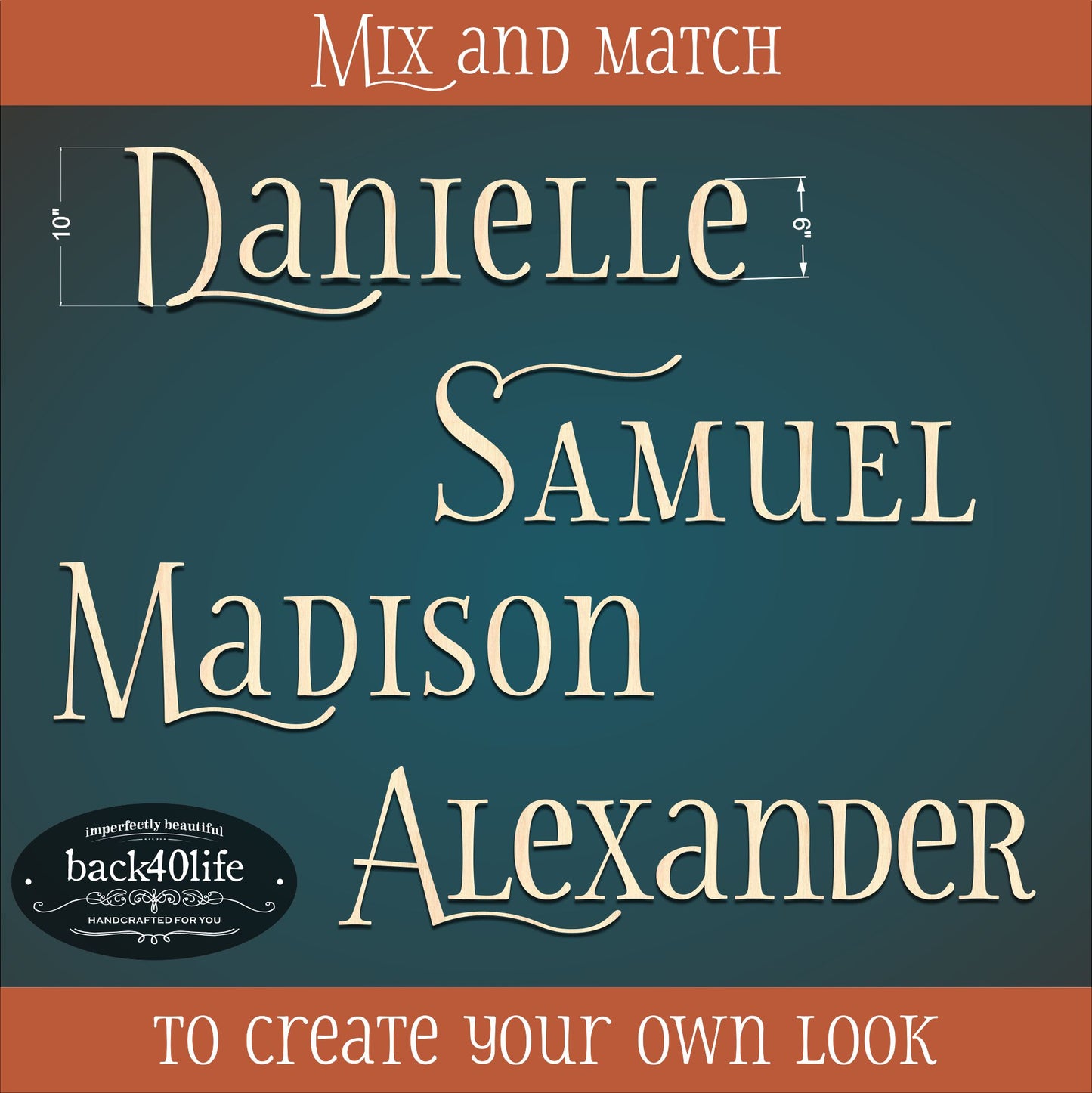 Precision Cut Storyteller Wood Letter (LC-02)