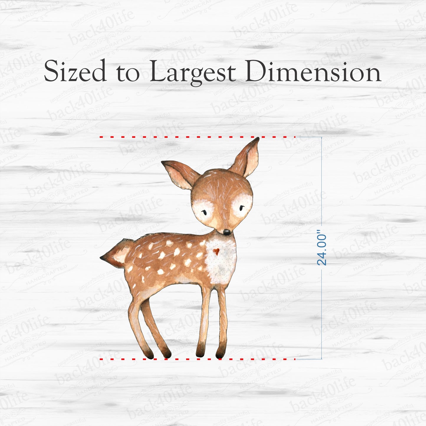 Deer | Forest Critter Wooden Cutout Shape - Back40Life (PC-001-Deer)