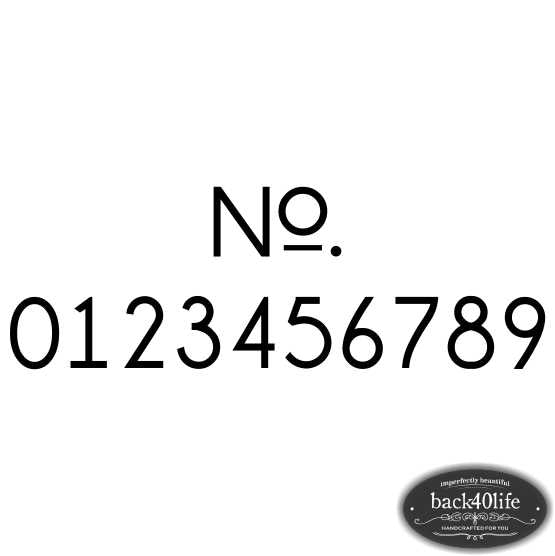 House Number Door Decal (E-002e)
