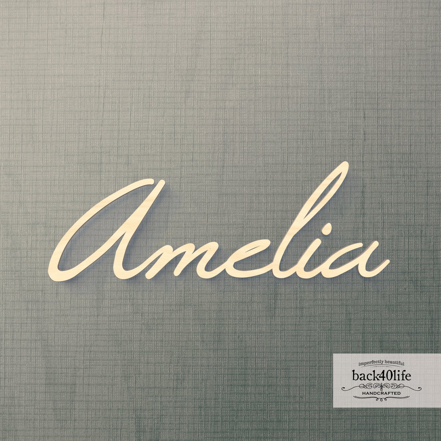 Custom Wooden Name Cutout Sign - Personalized Word Name Phrase Cutout for Boys and Girls (Excited Font) | Back40Life