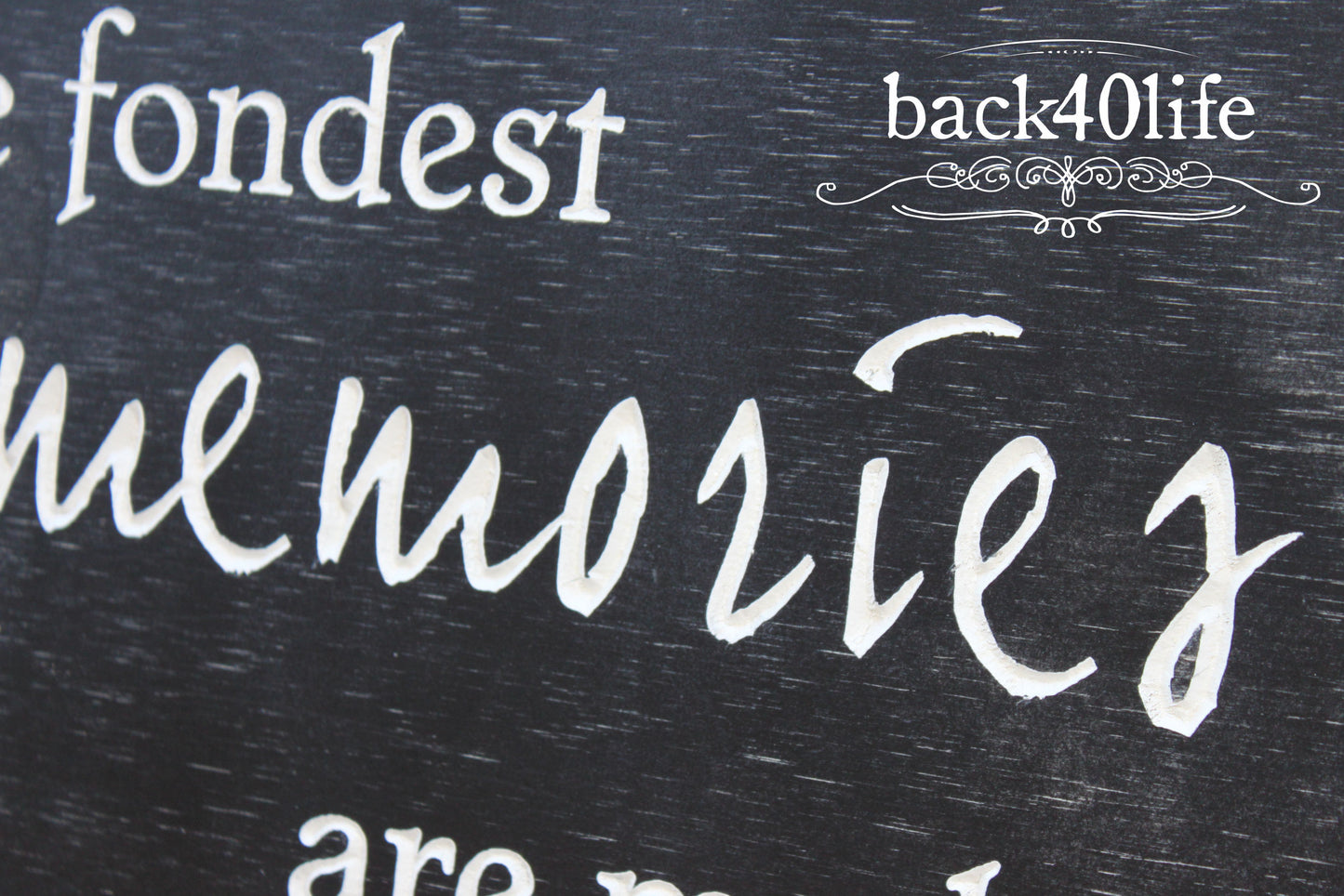 The Fondest Memories are Made Gathered Around the Table Wood Sign (I-011s)