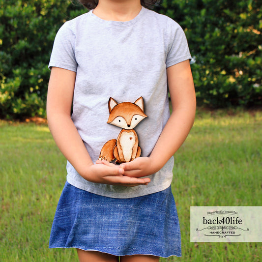 Fox | Forest Critter Wooden Cutout Shape - Back40Life (PC-001-Fox)