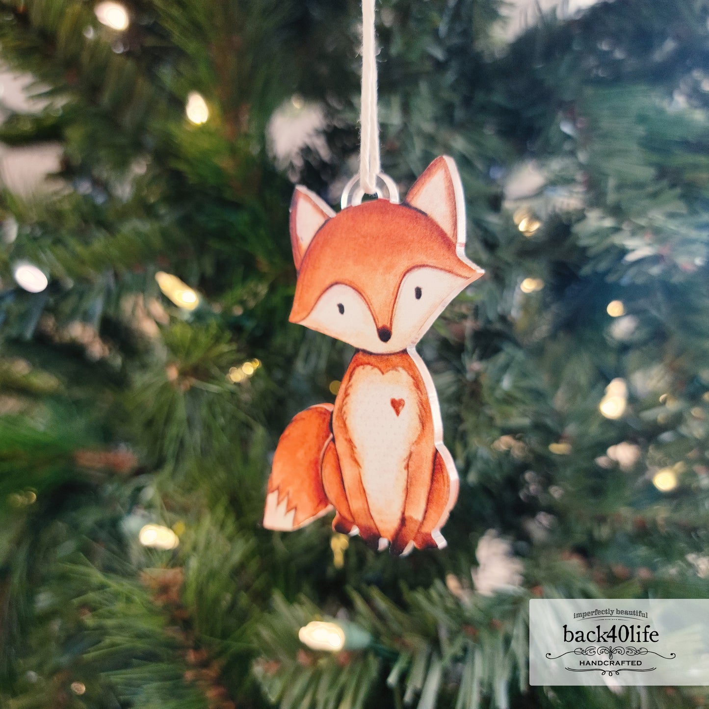 Forest Critter Ornaments | Painted Acrylic Cutout Shapes - Back40Life (PC-001-Orn)