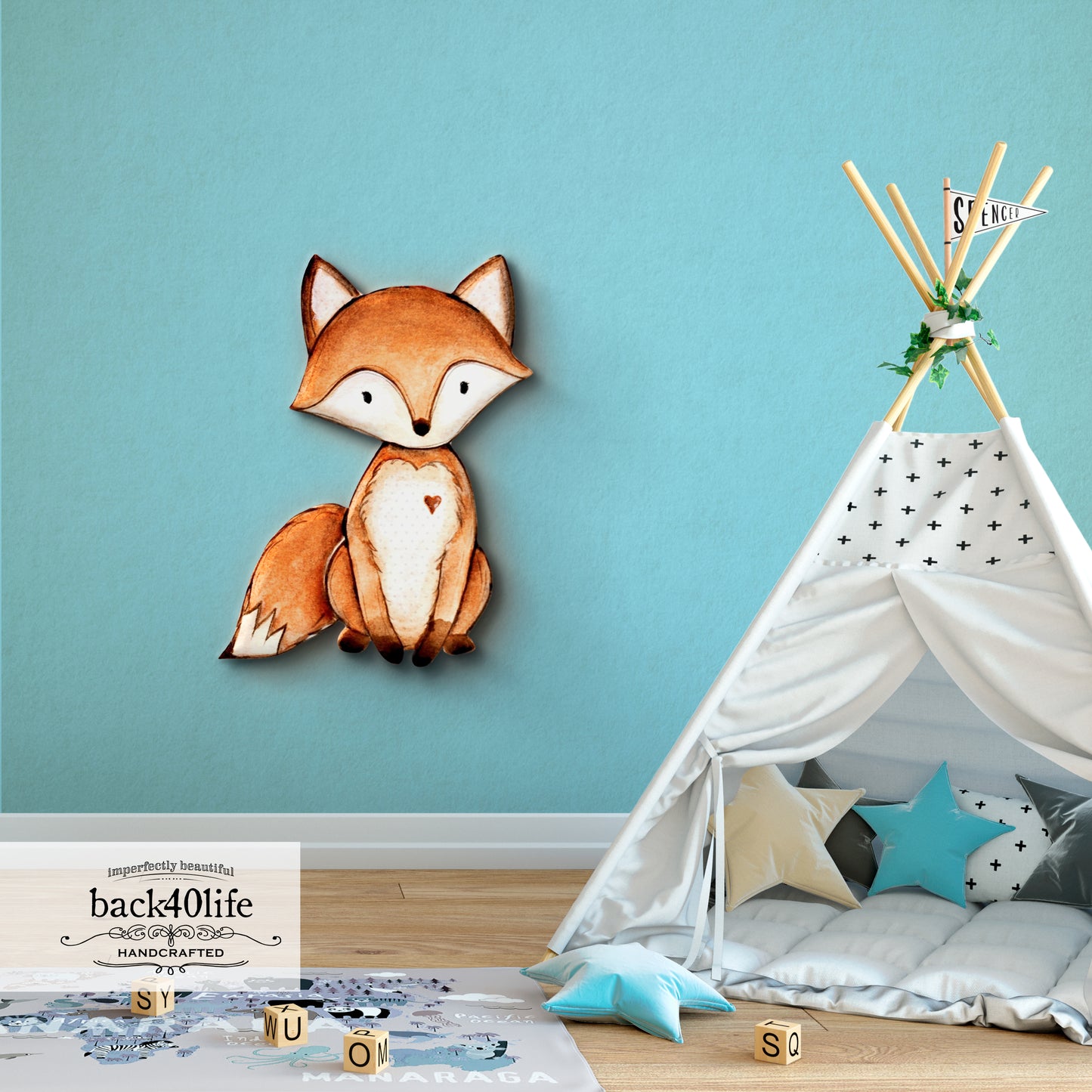 Fox | Forest Critter Wooden Cutout Shape - Back40Life (PC-001-Fox)