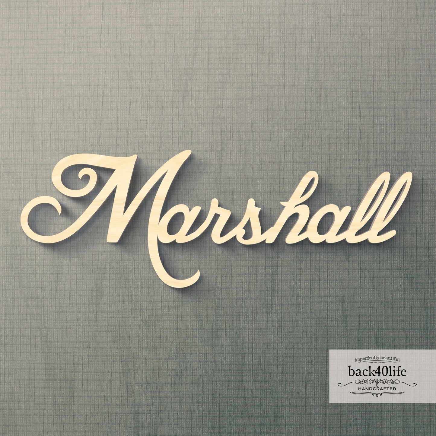 Custom Wooden Name Cutout Sign - Personalized Word Name Phrase Cutout for Boys and Girls (Honored Font) | Back40Life