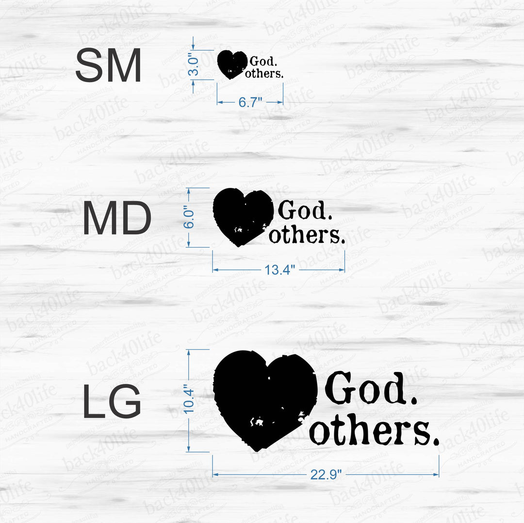 Love God Love Others Vinyl Decal (I-006)