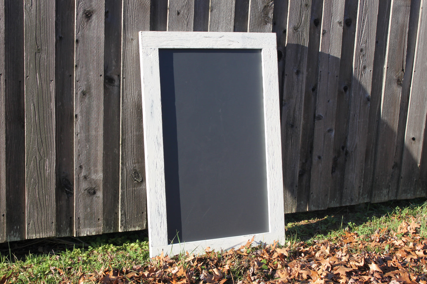 Farmhouse Style Rustic Chalkboard with Wood Frame (W-040)