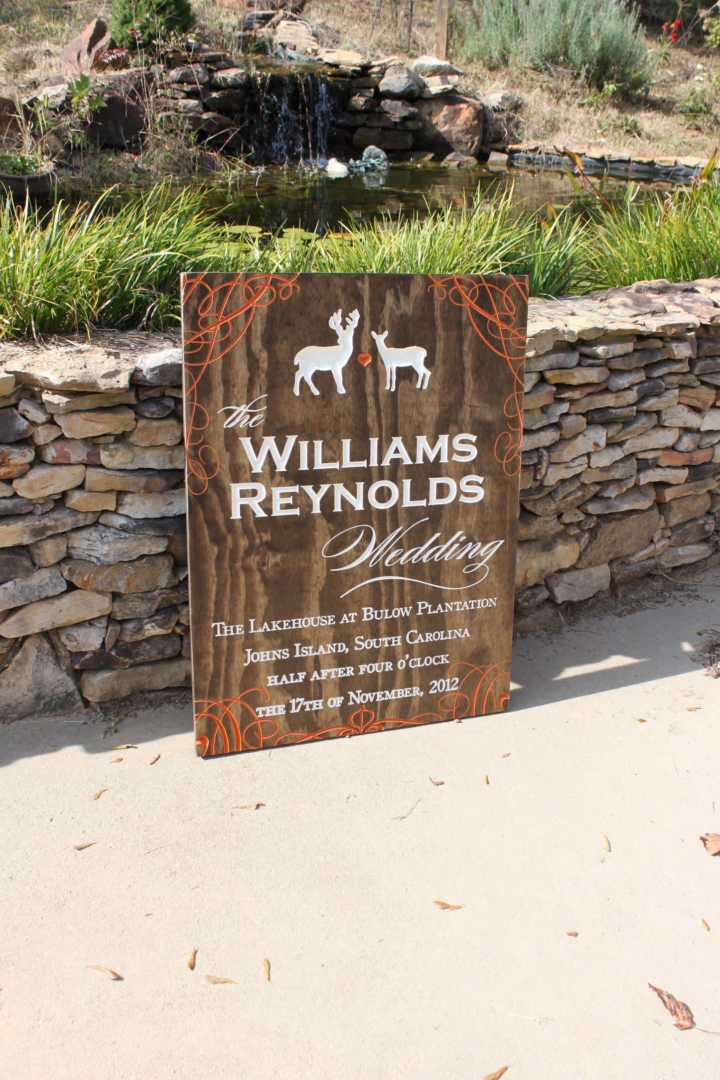 Wedding Reception Entrance Sign - The Grant Hamilton (W-034)