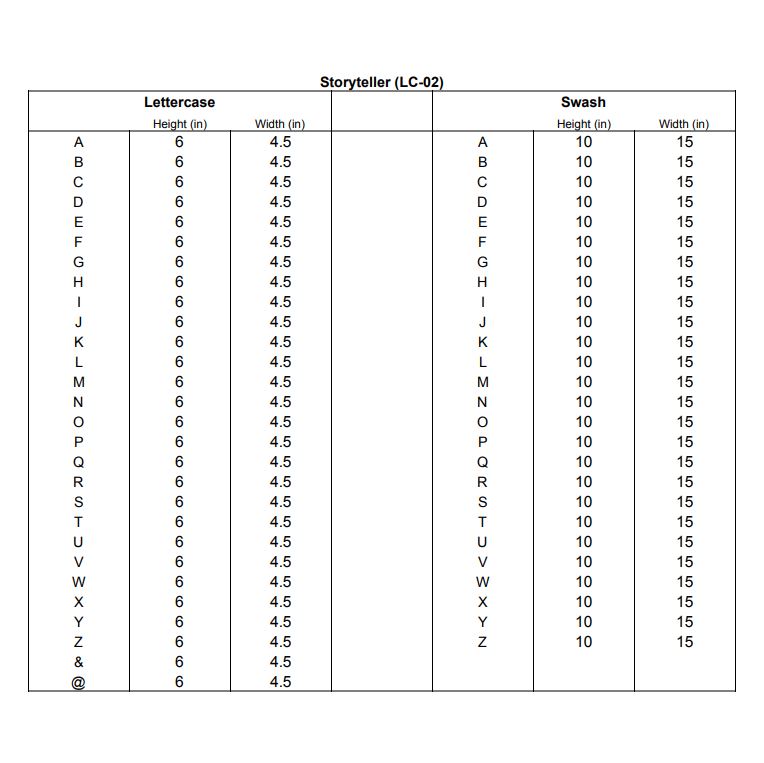 Precision Cut Storyteller Wood Letter (LC-02)