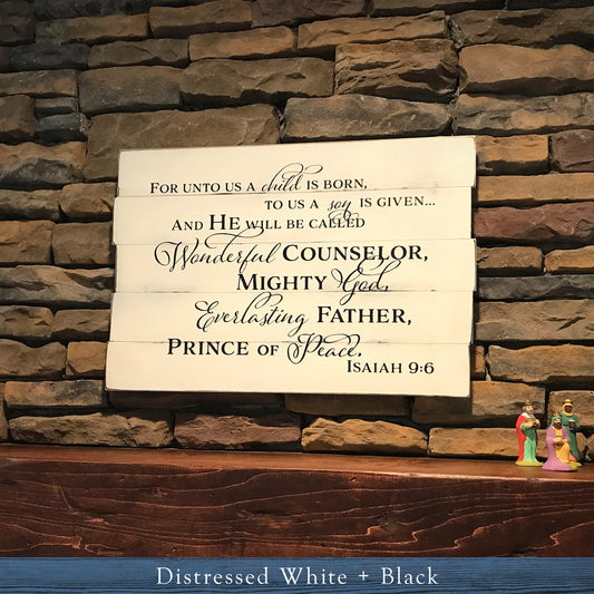 Wonderful Counselor Pallet Style Wood Sign (S-030b)