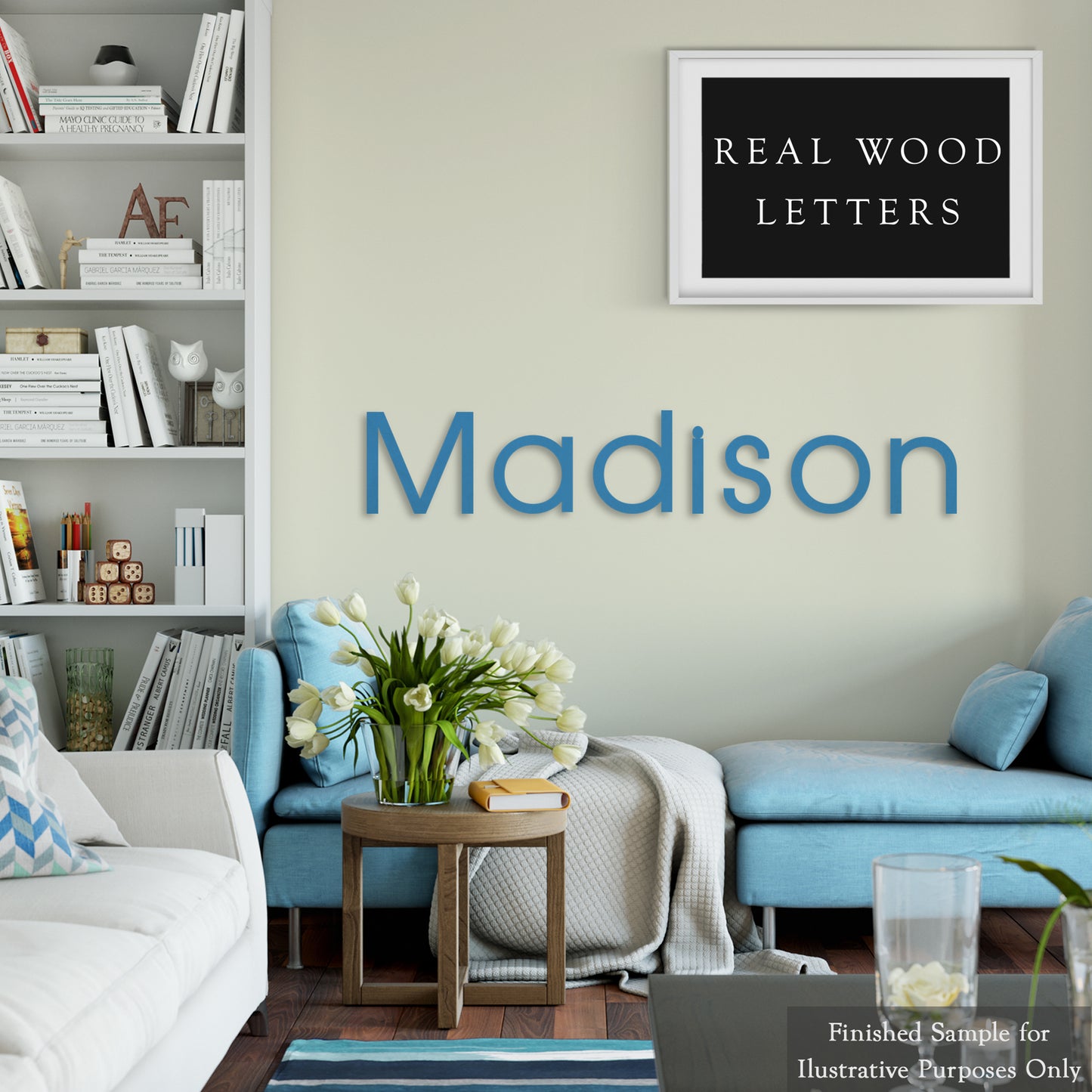 Precision Cut Modern Wood Letter (LC-05)