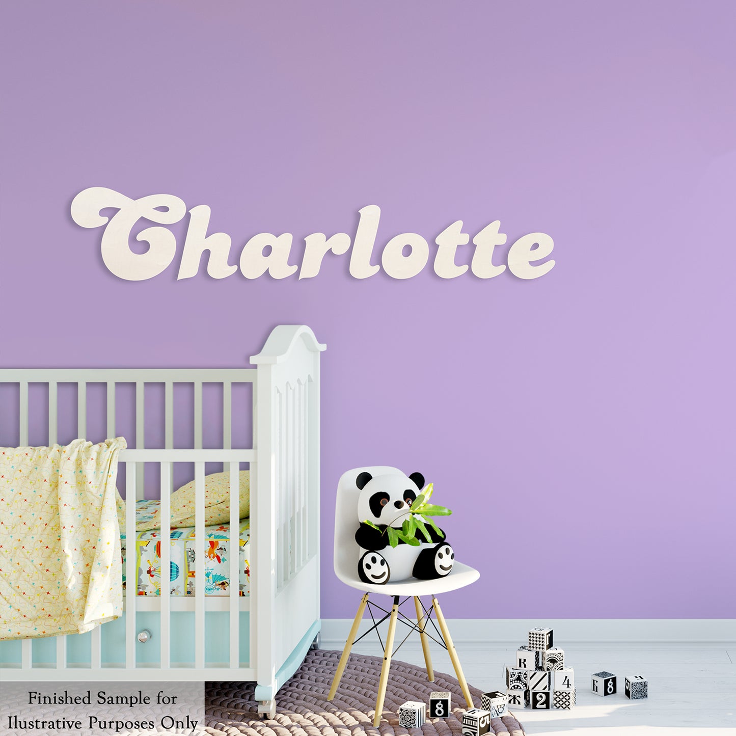 Precision Cut Retro Wood Monogram Letter (LC-07)