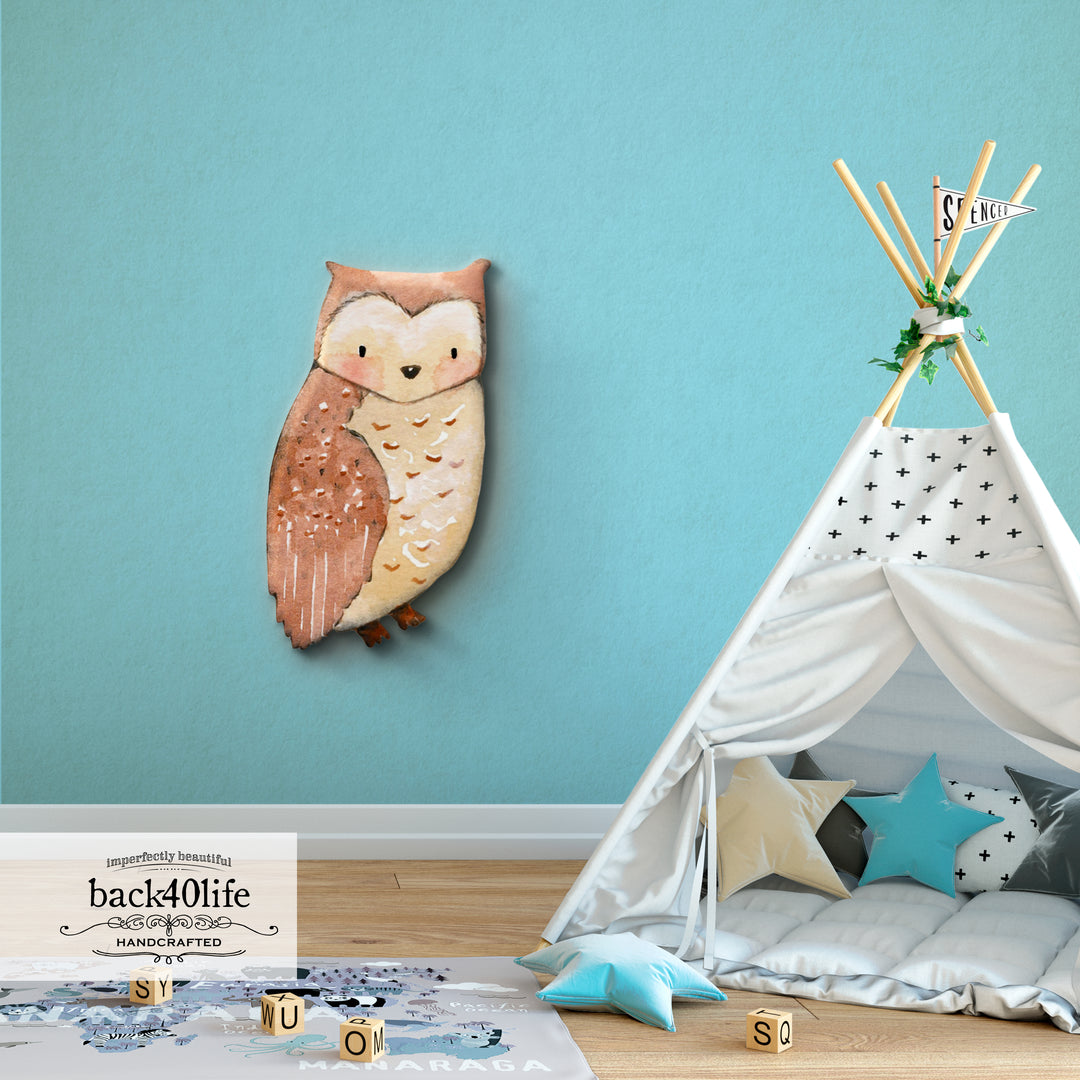 Owl | Forest Critter Wooden Cutout Shape - Back40Life (PC-001-Owl)