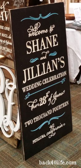 Wedding Reception Entrance Sign - The Jillian (S-007-3)